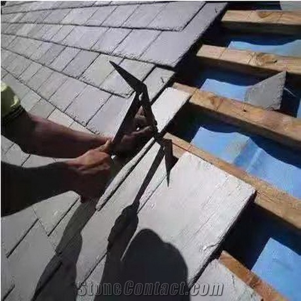 Black Grey Slate Roofing Tiles for Roof Covering Building