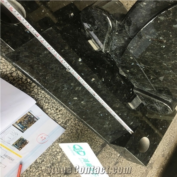 Emerald Pearl Granite Memorial
