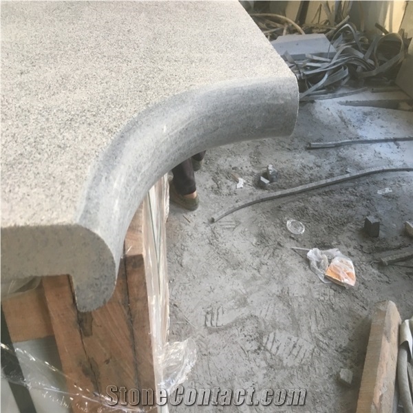 Flamed Dark Grey G654 Granite Swimming Pool Coping Tiles