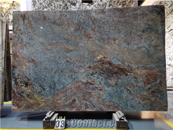 Amazon Green Natural Quartzite Luxury Style Slab Tile