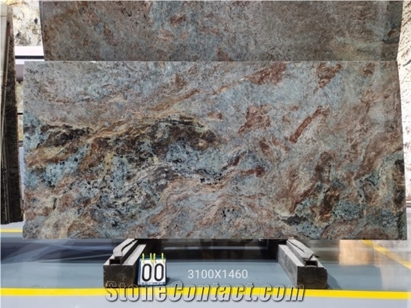 Amazon Green Natural Quartzite Luxury Style Slab Tile
