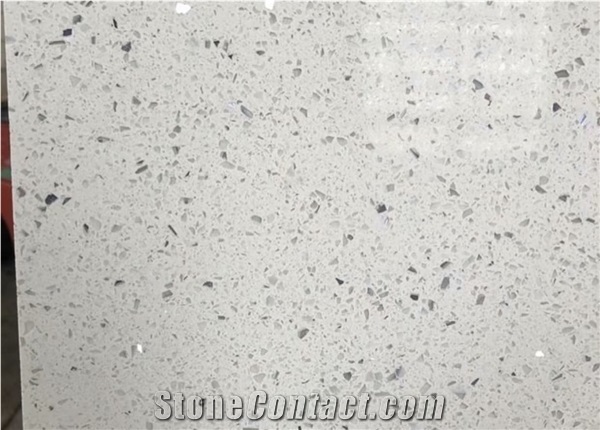 Artificial Pure White Engineered Manmade Stone Quartz Slabs
