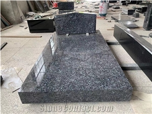 Blue Pearl Granite Head Stone, Granite Monument