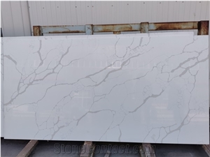 Calacatta White Quartz Slabs Tiles White Quartz Collection