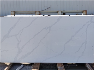 Calacatta White Quartz Slabs Tiles White Quartz Collection