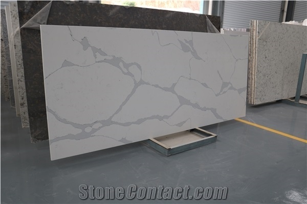Calacatta White Quartz Slabs Tiles White Quartz Collection