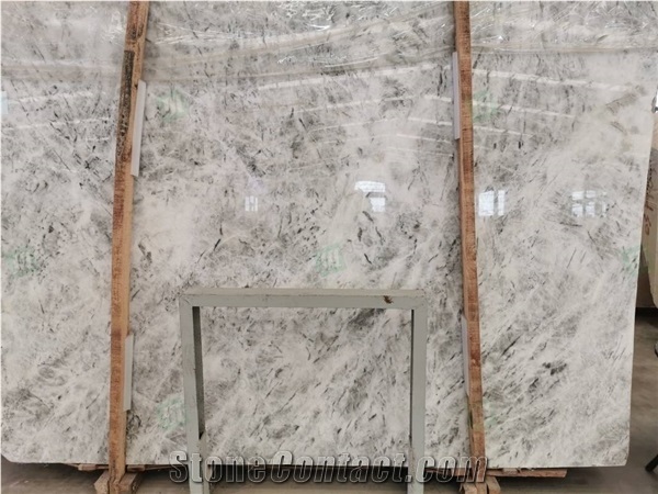 China Alps White Marble Tiles Slabs