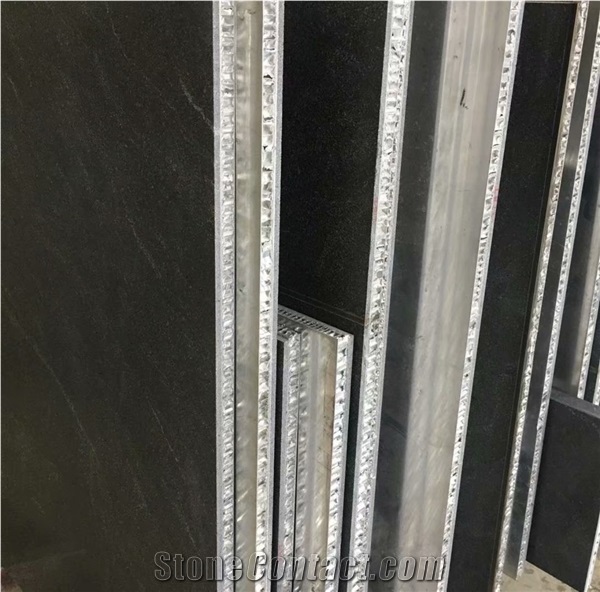 China Black Basalt Granite Lightweight Honeycomb Panels Slab