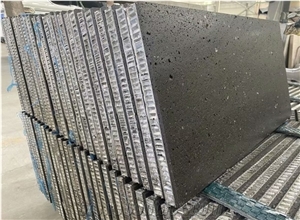 China Black Basalt Granite Lightweight Honeycomb Panels Slab