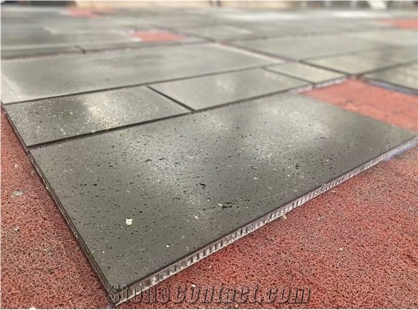 China Black Basalt Granite Lightweight Honeycomb Panels Slab