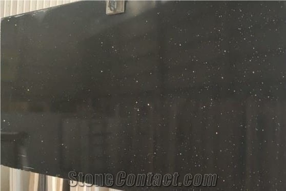 Cuarzo Negro Estelar Black Stellar Quartz Slabs and Tiles