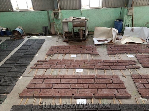 Exterior Facade Putian Red Porphyry for Wall Cladding