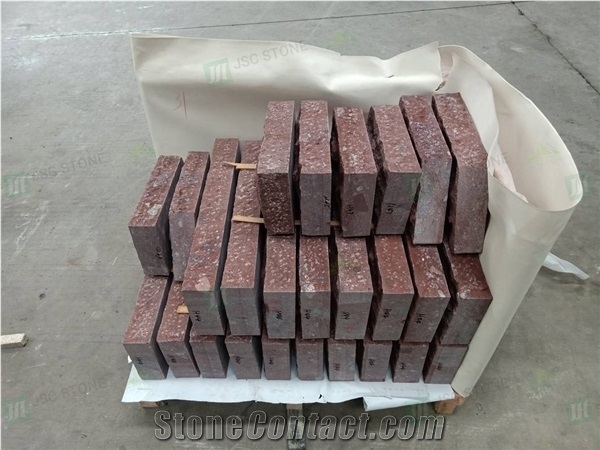 Exterior Facade Putian Red Porphyry for Wall Cladding