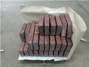 Exterior Facade Putian Red Porphyry for Wall Cladding