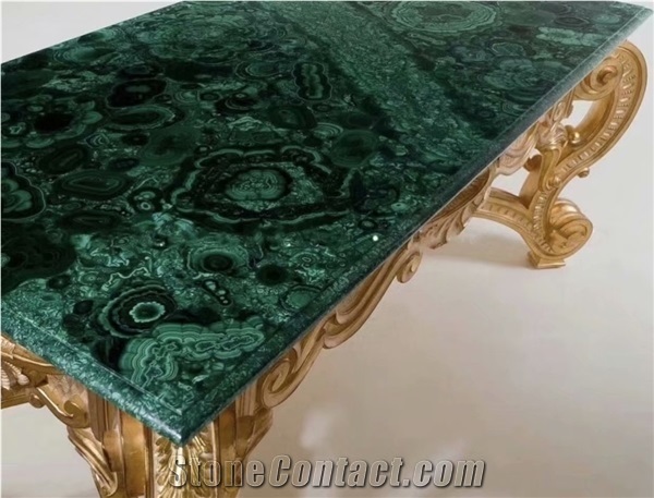 Green Malachite Gemstone Semi Precious Jade Tile Slab Panel