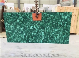 Green Malachite Semiprecious Jade Tile Slab Gemstone Panel