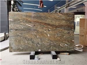 High-End Brazilian Natural Golden Silk Quartzite Big Slabs