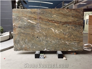 High-End Brazilian Natural Golden Silk Quartzite Big Slabs