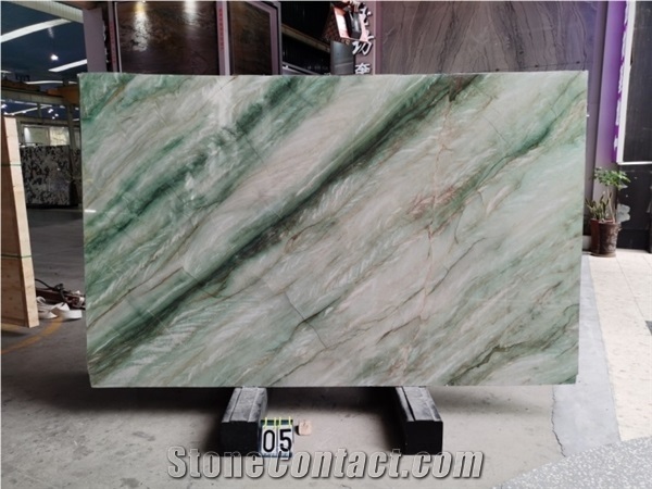 Imperial Emerald Green Marble Slabs Tiles Semiprecious