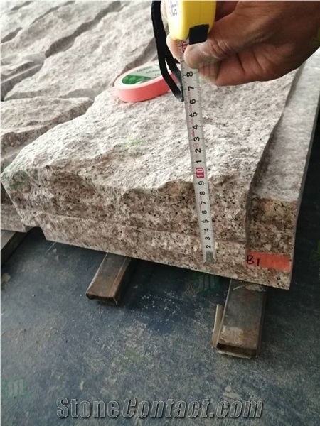 Natural Split Surface G687 Pink Granite for Wall Cladding