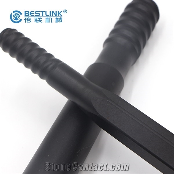 T38 Round Threaded Extension Drilling Rod for Top Hammer