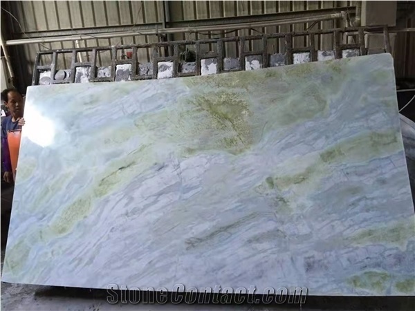 Light Green Chinese Marble Slabs & Flooring Tiles