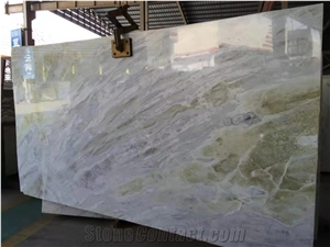 Light Green Chinese Marble Slabs & Flooring Tiles