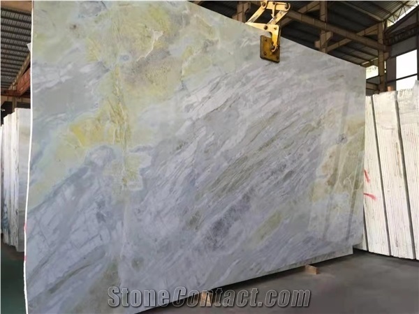 Light Green Chinese Marble Slabs & Flooring Tiles