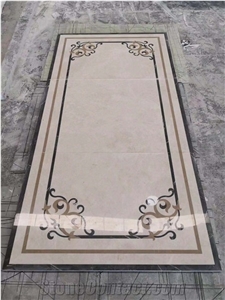 Marble Waterjet Cutting Floor Medallions Mosaic Tiles