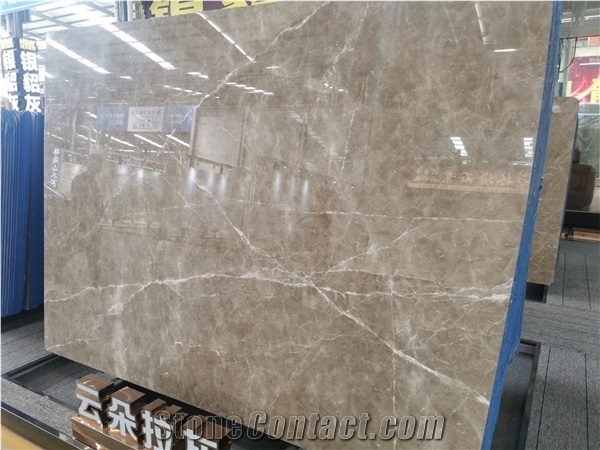 Tundra Blue Marble Light Gray Marble Slab Tile
