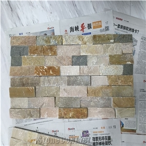 China Rusty Slate Cultured Stone Veneer Thin Split Wall