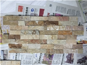 China Rusty Slate Cultured Stone Veneer Thin Split Wall