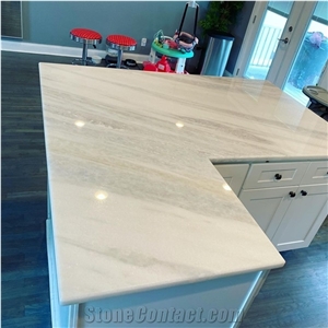 Italy Calacatta Blue Bianco Azul Quartzite Kitchen Countertop