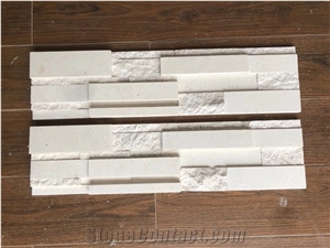 Natural White Marble Cultured Stone Ledge Stone Wall Decor