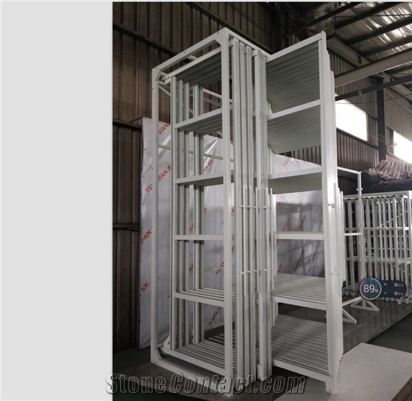 Sliding Tile And Stone Display Stand