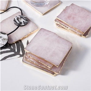 Good Quality Hand Carved Natural Marble Jadecoaster Cup Mat