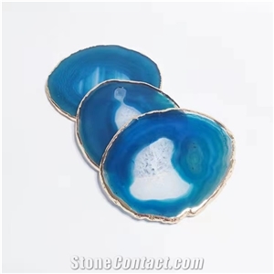 Natural Mable Stone Slices Agate Coaster