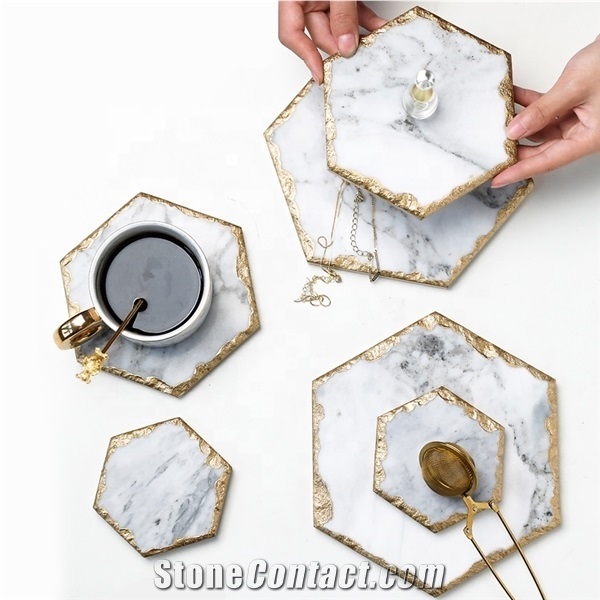 Wholesale Custom Tea Coffee Beer Agate Coaster