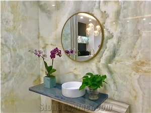 Afghanistan Snow White Natural Onyx Polished Slabs & Tiles