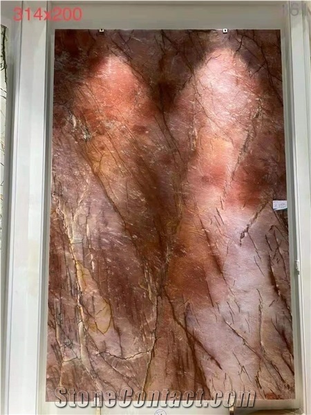 Brazil Natural Pink Quartzite Polished Wall Cladding Slabs