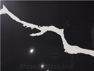 Calacatta Black Artificial Nano Stone Slabs