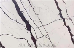 Calacatta White Artificial Stone Quartz Polished Slabs&Tiles