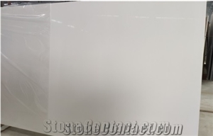 China White Artificial Stone Quartz Polished Big Slabs