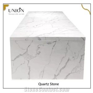 2021 New Design White Marble Quartz Slab in Carrara Material