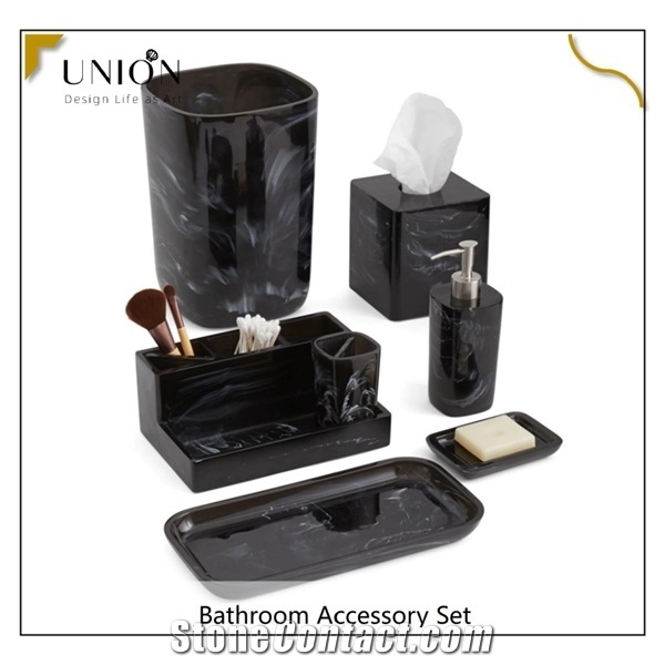 Bathroom Accessory Set,6pcs Bathroom Accessorie Complete Set