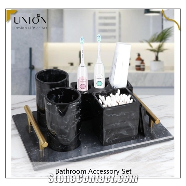 Bathroom Accessory Set,6pcs Bathroom Accessorie Complete Set