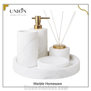 Bathroom Sets 5 Pieces Marble Acrylic Bathroom Accessories