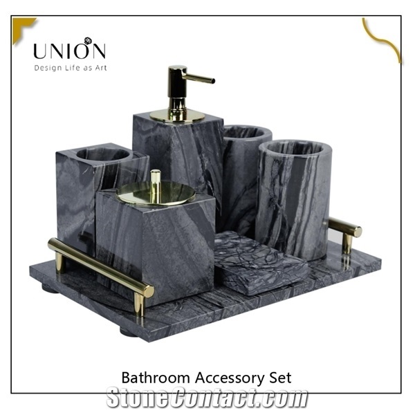 Bathroom Soap Dispenser Set,Bathroom Toothbrush Holder Set,