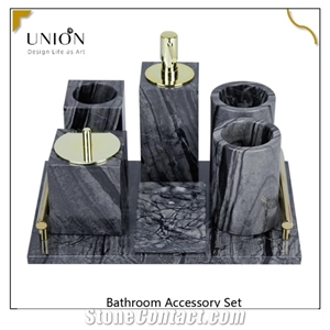 Bathroom Soap Dispenser Set,Bathroom Toothbrush Holder Set,