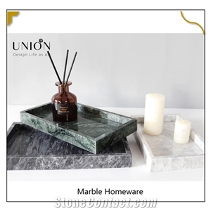Customized Hot Sale Clear Marble Acrylic Tray for Homeware